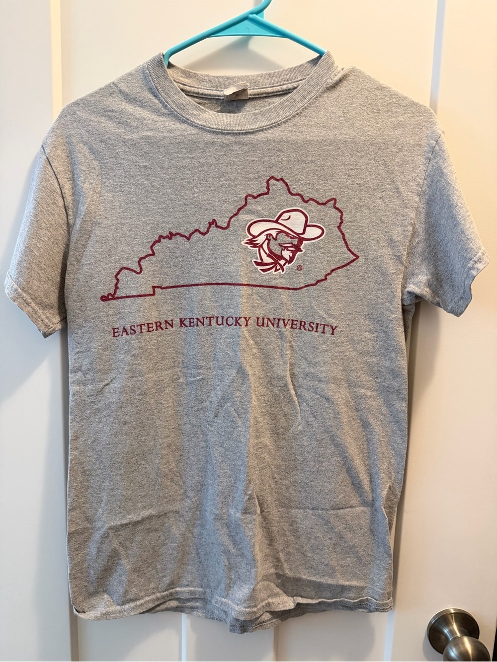 Eastern Kentucky University Grey Graphic Unisex T-Shirt Size Small